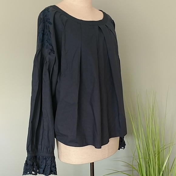 Free People Tops - NWT! Free People Long Sleeve Embroidered Blouse